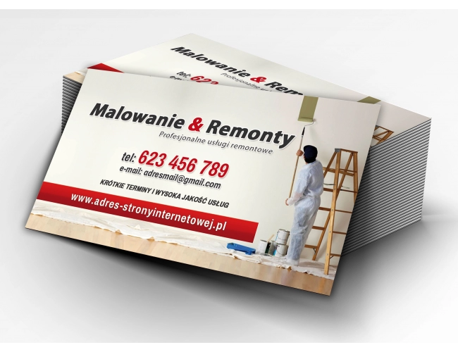 Wizytówki dla firmy budowlanej w2